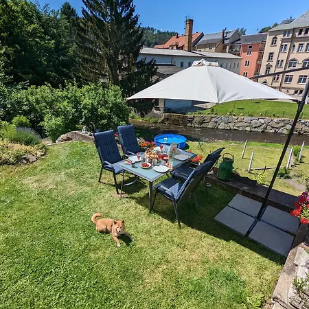 Апартаменты F2 - Urlaubsmagie Sauna, Pool & Garten Зебниц