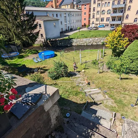 F2 - Urlaubsmagie Sauna, Whirlpool, Pool & Garten 赛博尼茨