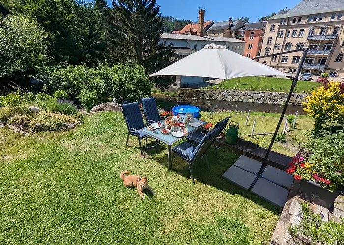 Appartement F2 - Urlaubsmagie Sauna, Pool & Garten Sebnitz